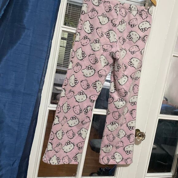 2013 Sanrio hello kitty pj pants pajama winter fuzzy bottom size medium - Picture 2 of 13